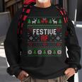 Sassy Tacky Ugly Christmas Festive Af Sweater Sweatshirt Gifts for Old Men