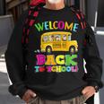 School Bus Welcome Back To School First Day Of School Bus Gifts Sweatshirt Gifts for Old Men