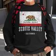 Scotts Valley California Cali City Souvenir Ca Flag Sweatshirt Gifts for Old Men
