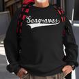 Seagraves Baseball Vintage Retro Font Sweatshirt Gifts for Old Men