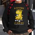 In September We Wear Gold Childhood Cancer Awareness T-Rex Sweatshirt Gifts for Old Men