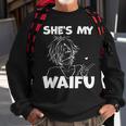 She's My Waifu Anime Matching Couple Boyfriend Sweatshirt Gifts for Old Men