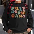 Silly Goose Gang Silly Goose Meme Smile Face Trendy Costume Sweatshirt Gifts for Old Men