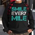Smile Every Mile Running Runner Sweatshirt Gifts for Old Men