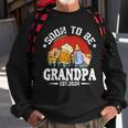 Soon To Be Grandpa 2024 Retro Pregnancy Announcement Dad Sweatshirt Gifts for Old Men