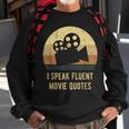 I Speak Fluent Movie Quotes Vintage Movie Lover Sweatshirt Gifts for Old Men