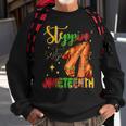 Steppin In To Junenth Heels- Junenth Celebrating 1865 Sweatshirt Gifts for Old Men