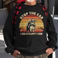 Stop The Car I See A Fluffy Cow Highland Cow Breeder Sweatshirt Gifts for Old Men