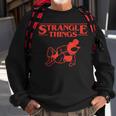 Strangle Things Brazilian Jiu Jitsu Martial Arts Sweatshirt Gifts for Old Men