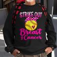 Strike Out Breast Cancer Awareness Pink Baseball Fighters Sweatshirt Gifts for Old Men
