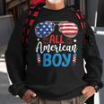 Sunglasses Stars Stripes All American Boy Freedom Usa Sweatshirt Gifts for Old Men