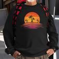 Sunset Beach Silhouette Tropical Palm Tree Sunny Lover Gift Sweatshirt Gifts for Old Men
