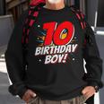 Superhero Birthday Boy Party 10 Year Old 10Th Birthday Sweatshirt Gifts for Old Men