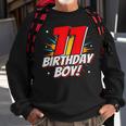 Superhero Birthday Boy Party 11 Year Old 11Th Birthday Sweatshirt Gifts for Old Men