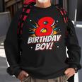 Superhero Birthday Boy Party 8 Year Old 8Th Birthday Sweatshirt Gifts for Old Men