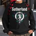 Sutherland Clan Scottish Name Coat Of Arms Tartan Sweatshirt Gifts for Old Men