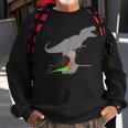 T-Rex Red-Bellied Parrot Male Dinosaur Parrot Attitude Sweatshirt Gifts for Old Men