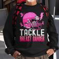 Tackle Breast Cancer Awareness Fighting American Football Sweatshirt Gifts for Old Men