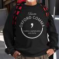 Team Oxford Comma Grammar Police Writer Editor Idea Sweatshirt Gifts for Old Men