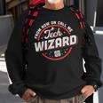 Tech Wizard Computer Repair & It Support Sweatshirt Gifts for Old Men