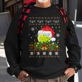 Tennis Ugly Sweater Christmas Pajama Lights Sport Lover Sweatshirt Gifts for Old Men