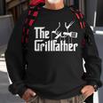 The Grillfather Bbq Grill & Smoker Barbecue Chef Sweatshirt Gifts for Old Men