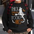 Thick Thighs Spooky Vibes Pretty Eyes Witch Halloween Party Sweatshirt Gifts for Old Men