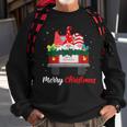 Three Gnomes In Red Truck With Merry Christmas Tree Family Sweatshirt Gifts for Old Men