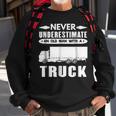 TruckerNever Underestimate An Old Man With A Truck Gift For Mens Sweatshirt Gifts for Old Men