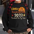 Turkey Family Thanksgiving 2023 Thankful For My Tribe Group Sweatshirt Gifts for Old Men