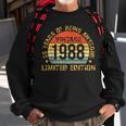 Turning 35 Birthday Decorations 35Th Bday 1988 Birthday Sweatshirt Gifts for Old Men