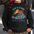 Turtle Gift Lover Sea Animal Environmental Awareness Ocean Turtle 99 Turtles Sweatshirt Gifts for Old Men