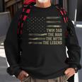 Twin Dad Camo Usa Flag Twin Dad The Man The Myth The Legend Sweatshirt Gifts for Old Men