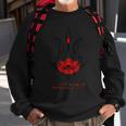 Ukraine Black Coat Arms With Poppy Trident Tryzub Ukrainian Sweatshirt Gifts for Old Men