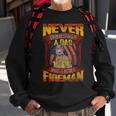 Never Underestimate A Dad Who Is Also A Fireman Sweatshirt Gifts for Old Men
