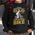 Never Underestimate A Dad With A Mountain Bike Sweatshirt Gifts for Old Men