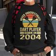 Never Underestimate Dart Player Born In 2004 Dart Darts Sweatshirt Gifts for Old Men