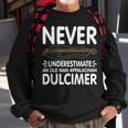 Never Underestimate An Old Man Appalachian Dulcimer Sweatshirt Gifts for Old Men