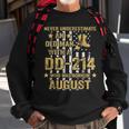 Never Underestimate An Old Man With A Dd-214 August Birthday Sweatshirt Gifts for Old Men