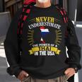 Never Underestimate The Power Of A Thai In Usa Sweatshirt Gifts for Old Men
