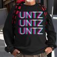 Untz Untz Untz Glitch I Trippy Edm Festival Clothing Techno Sweatshirt Gifts for Old Men