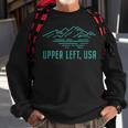 Upper Left Usa 'S And Men's Crew Neck Sweatshirt Gifts for Old Men