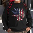 Usa American Flag Skull Skeleton Biker Style Gift Idea Biker Funny Gifts Sweatshirt Gifts for Old Men