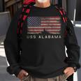 Uss Alabama Bb60 Battleship Gift Usa Flag Sweatshirt Gifts for Old Men