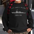 Uss James E Williams Ddg-95 Destroyer Ship Waterline Sweatshirt Gifts for Old Men