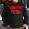 Vampire Victim Halloween Costume Lazy Disguise Halloween Costume Sweatshirt Gifts for Old Men
