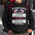 Veterans Creed Patriot Grandpa Chirstian Vietnam War Sweatshirt Gifts for Old Men