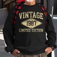 Vintage 1987 Limited Edition Year Of Birth Birthday Sweatshirt Gifts for Old Men
