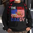 Vintage American Flag The Grill Dad Costume Bbq Grilling Sweatshirt Gifts for Old Men