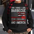 Vintage Bbq America Lover Us Flag Bbg Cool American Barbecue Sweatshirt Gifts for Old Men